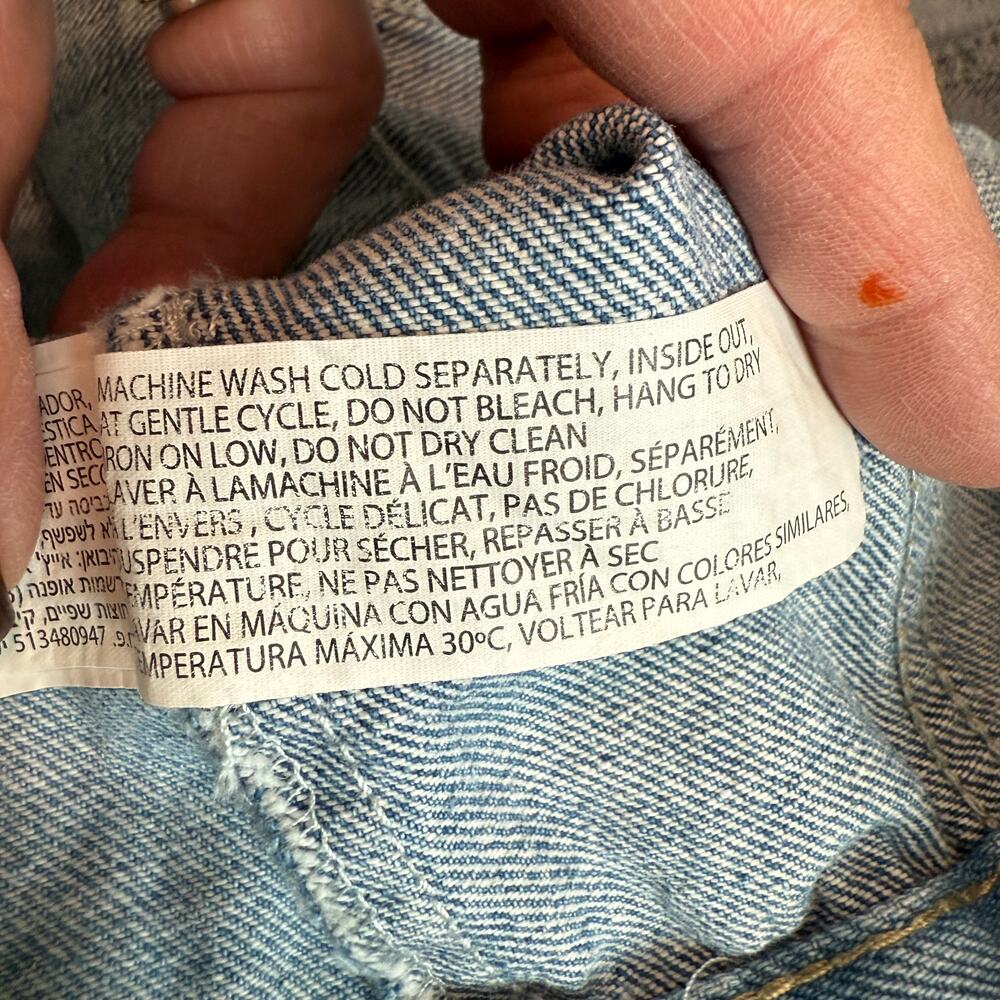 Women's Black Tape Patchwork‎ Denim Blue Jean Button Front Jacket Size 1X NEW119 - Picture 6 of 9